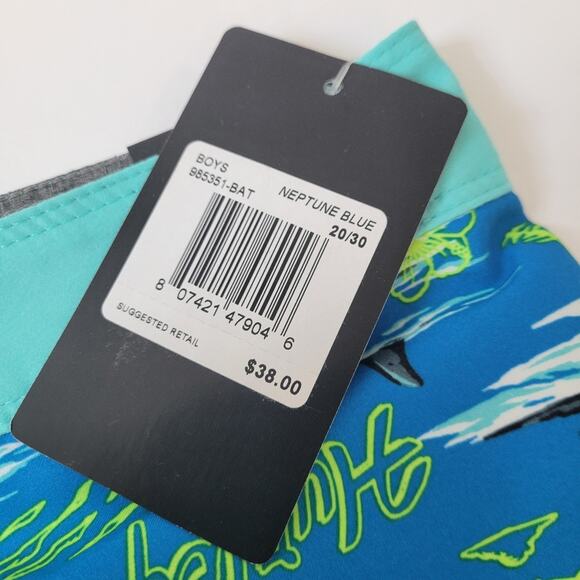 NWT Hurley Boy's Doodle Island Board Shorts Size 20 Swim Beach Travel Vacation - Picture 6 of 7